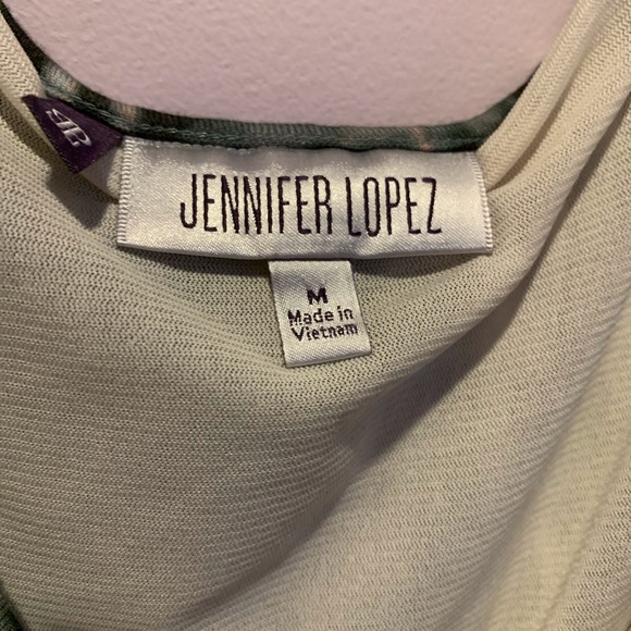 Jennifer Lopez Watercolor Tie Waist Top - Picture 6 of 6